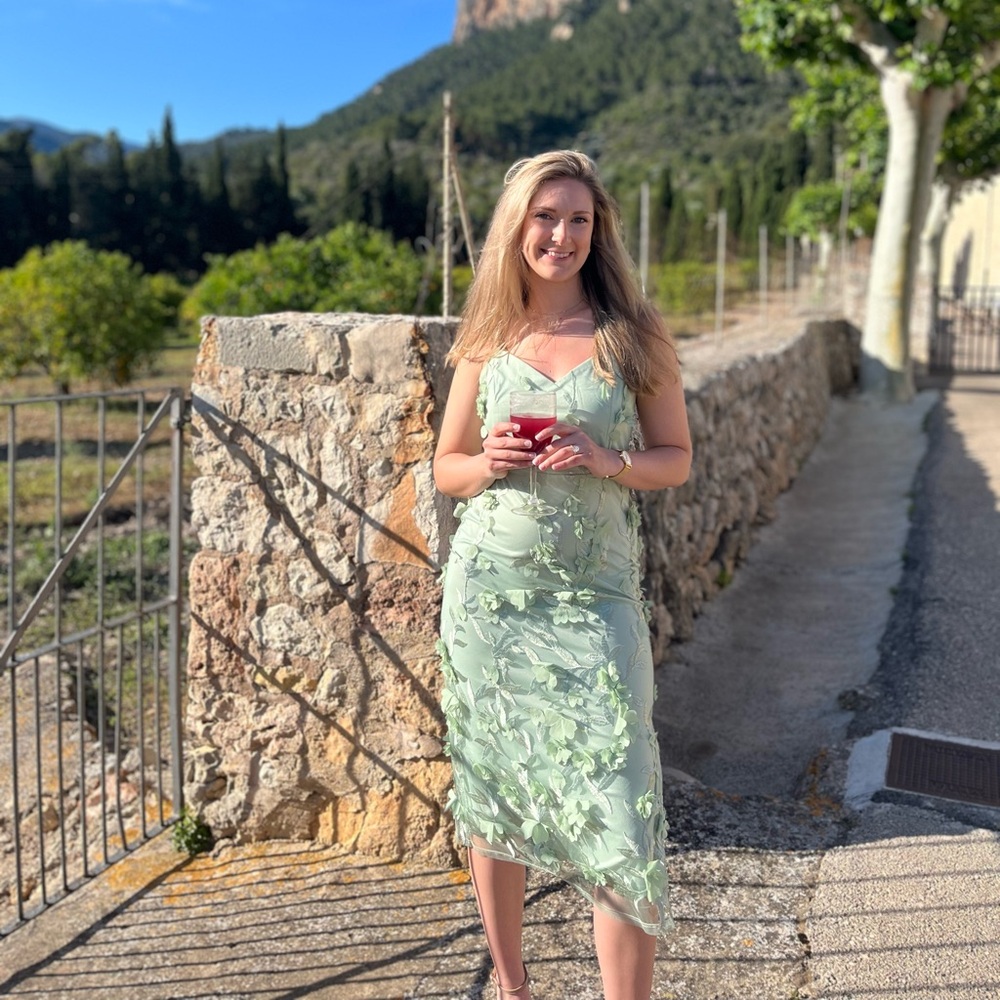 Elegant Floral Embroidered Dress